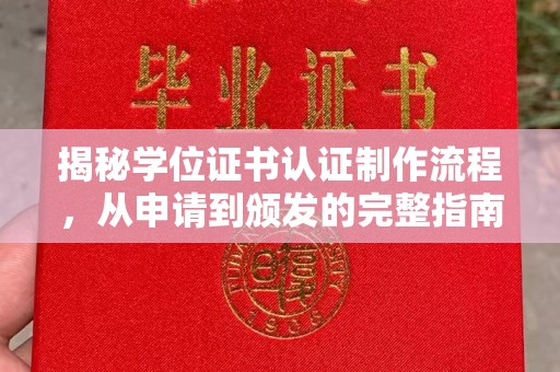 合山揭秘学位证书认证制作流程，从申请到颁发的完整指南