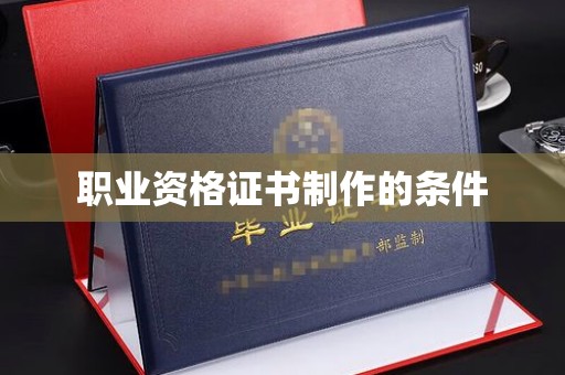 合山职业资格证书制作的条件