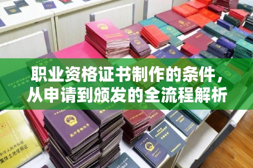 合山职业资格证书制作的条件，从申请到颁发的全流程解析